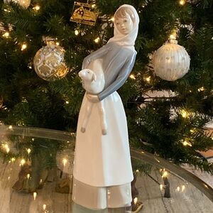 Lladro Girl with Lamb